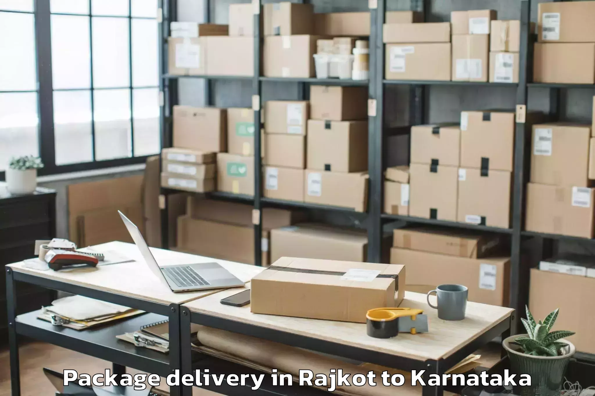 Book Rajkot to New Mangaluru Port Trust Package Delivery